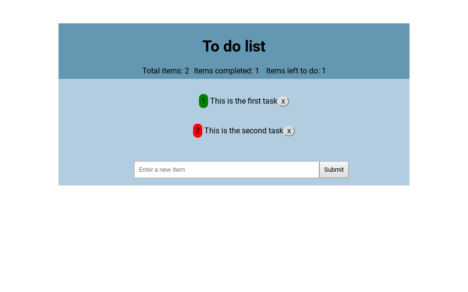 React to do list thumbnail